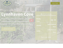 Tablet Screenshot of lynnhavencove.com